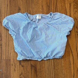 Crew cuts size 10 Blue Striped Kids Top